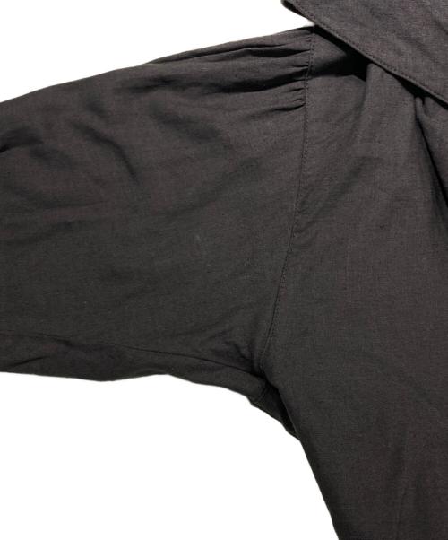 nest Robe（ネストローブ）nest Robe (ネストローブ) UpcycleLino EP blouse チャコールグレー サイズ:Freeの古着・服飾アイテム