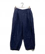 nest Robeネストローブ）の古着「リネンパンツ」｜ネイビー