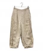 nest Robeネストローブ）の古着「リネンパンツ」｜ベージュ