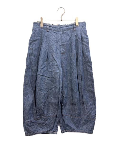 nest Robe（ネストローブ）nest Robe (ネストローブ) リネンパンツ ブルー サイズ:Freeの古着・服飾アイテム