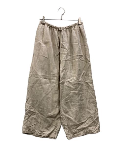 nest Robe（ネストローブ）nest Robe (ネストローブ) リネン超撥水イージーワイドパンツ ベージュ サイズ:Freeの古着・服飾アイテム