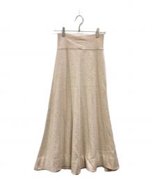 CHAOS（カオス）の古着「ニットスカート」｜アイボリー