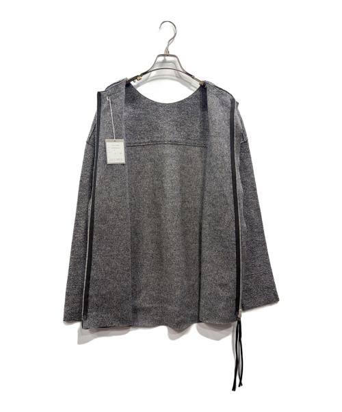 WRAPINKNOT（ラッピンノット）WRAPINKNOT (ラッピンノット) COMPRESSED WOOL PULLOVER グレーの古着・服飾アイテム