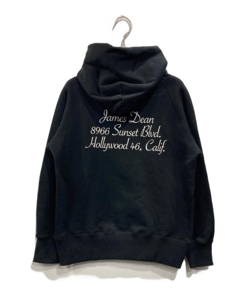 sacai（サカイ）sacai (サカイ) James Dean フーディー ブラックの古着・服飾アイテム