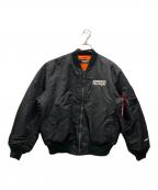UNDERCOVER×ALPHAアンダーカバー×アルファ）の古着「Kurosawa Film Studio MA-1」｜ブラック