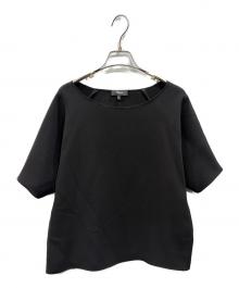 theory（セオリー）の古着「SYNTHETIC CREPE BACK RAGLAN TOP」｜ブラック