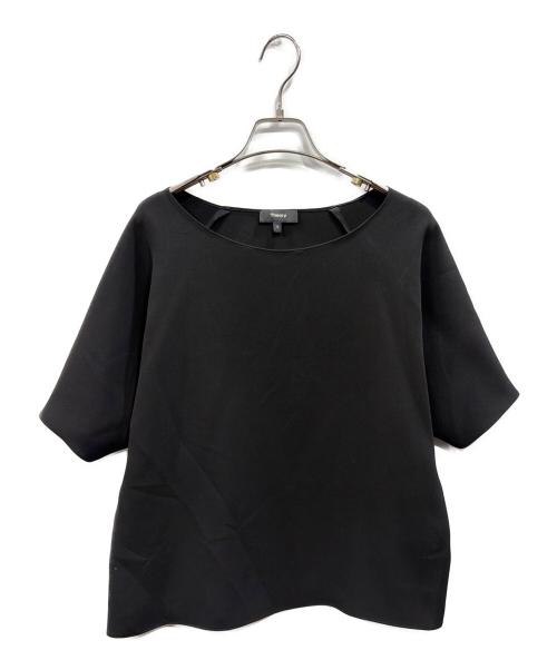 theory（セオリー）theory (セオリー) SYNTHETIC CREPE BACK RAGLAN TOP ブラック サイズ:Sの古着・服飾アイテム