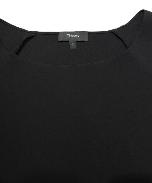 theory（セオリー）theory (セオリー) SYNTHETIC CREPE BACK RAGLAN TOP ブラック サイズ:Sの古着・服飾アイテム