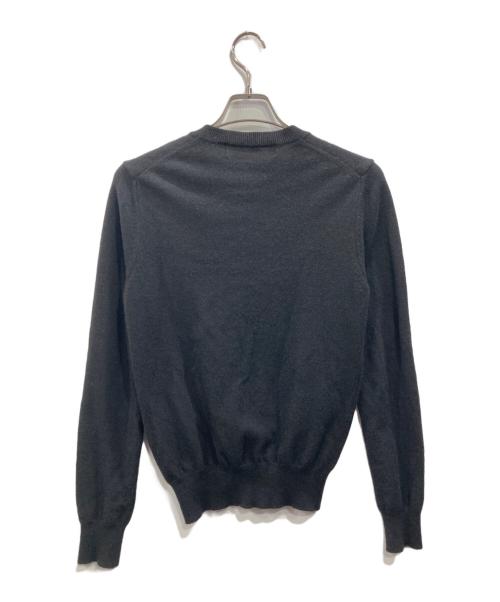 PLAY COMME des GARCONS（プレイコムデギャルソン）PLAY COMME des GARCONS (プレイコムデギャルソン) Round Neck Cardigan With Red Emblem Black レッド サイズ:XSの古着・服飾アイテム