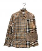 BURBERRY LONDONバーバリーロンドン）の古着「チェックシャツ」｜ベージュ