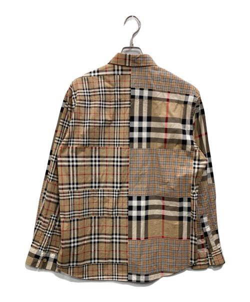 BURBERRY LONDON（バーバリーロンドン）BURBERRY LONDON (バーバリーロンドン) チェックシャツ ベージュ サイズ:SIZE Lの古着・服飾アイテム