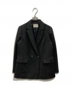 green label relaxingグリーンレーベルリラクシング）の古着「ダブルジャケット」｜ブラック