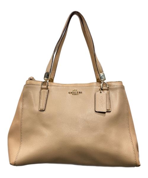 COACH（コーチ）COACH (コーチ) クリスティー スモール キャリーオール ベージュの古着・服飾アイテム