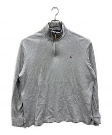 POLO RALPH LAUREN（ポロ・ラルフローレン）の古着「ハーフジップニット」｜グレー