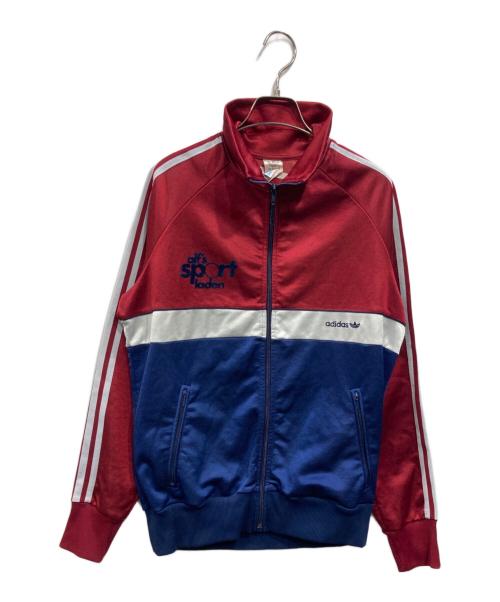 adidas（アディダス）adidas (アディダス) トラックジャケット レッド×ネイビー サイズ:US S(M)の古着・服飾アイテム