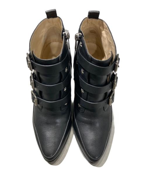 JIMMY CHOO（ジミーチュウ）JIMMY CHOO (ジミーチュウ) ショートブーツ ブラック サイズ:36 1/2の古着・服飾アイテム