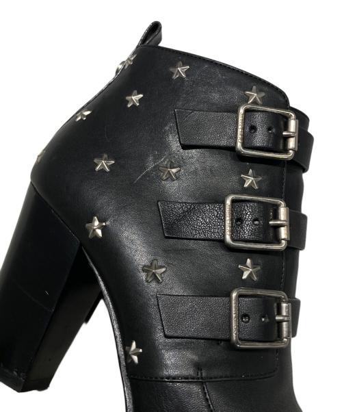 JIMMY CHOO（ジミーチュウ）JIMMY CHOO (ジミーチュウ) ショートブーツ ブラック サイズ:36 1/2の古着・服飾アイテム