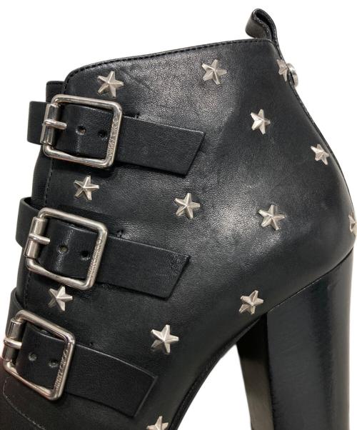 JIMMY CHOO（ジミーチュウ）JIMMY CHOO (ジミーチュウ) ショートブーツ ブラック サイズ:36 1/2の古着・服飾アイテム