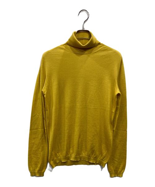 JIL SANDER（ジルサンダー）JIL SANDER (ジルサンダー) カシミヤシルクタートルネックニット イエロー サイズ:SIZE 36の古着・服飾アイテム