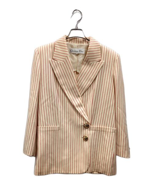 Christian Dior（クリスチャン ディオール）Christian Dior (クリスチャン ディオール) ウールセットアップ アイボリー×ピンク サイズ:11の古着・服飾アイテム