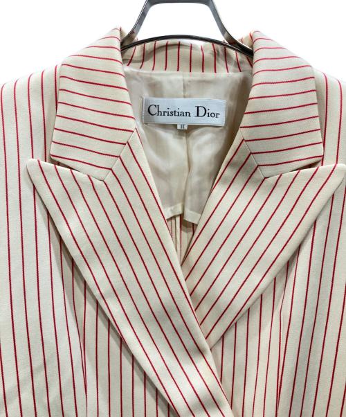 Christian Dior（クリスチャン ディオール）Christian Dior (クリスチャン ディオール) ウールセットアップ アイボリー×ピンク サイズ:11の古着・服飾アイテム
