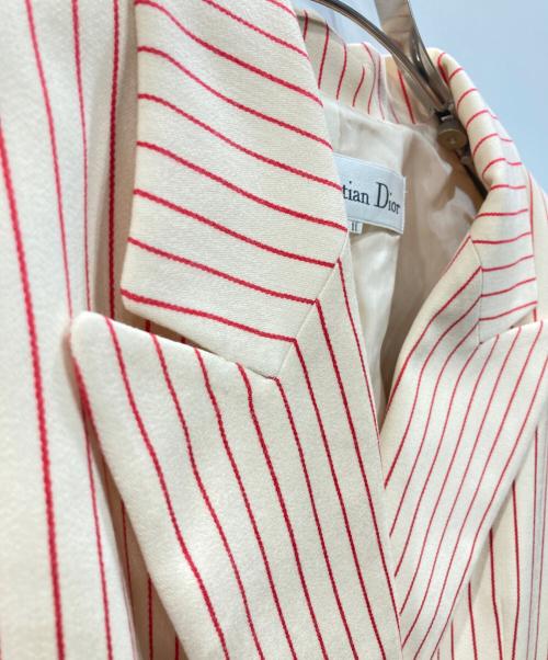Christian Dior（クリスチャン ディオール）Christian Dior (クリスチャン ディオール) ウールセットアップ アイボリー×ピンク サイズ:11の古着・服飾アイテム