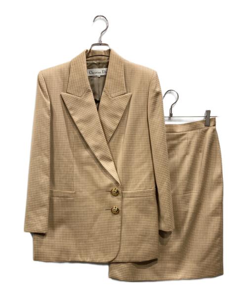 Christian Dior（クリスチャン ディオール）Christian Dior (クリスチャン ディオール) ウールセットアップ ベージュ サイズ:11の古着・服飾アイテム