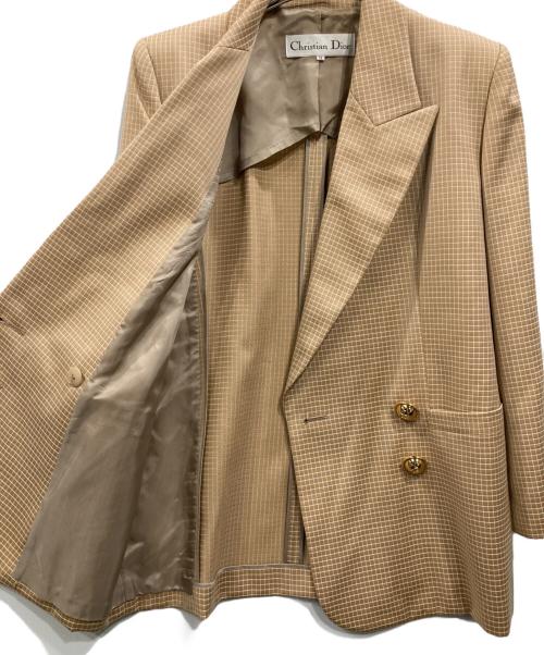 Christian Dior（クリスチャン ディオール）Christian Dior (クリスチャン ディオール) ウールセットアップ ベージュ サイズ:11の古着・服飾アイテム