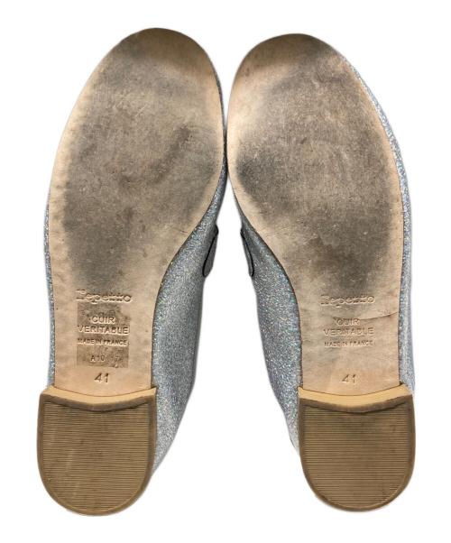 repetto（レペット）Repetto (レペット) Michaelグリッターローファー シルバー サイズ:SIZE 41の古着・服飾アイテム