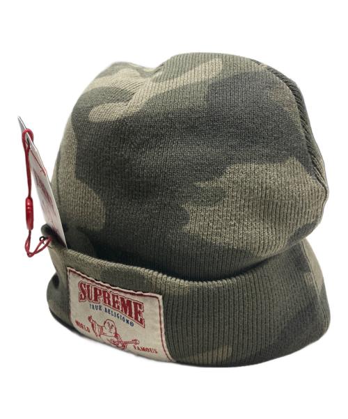 SUPREME（シュプリーム）Supreme (シュプリーム) TRUE RELIGION (トゥルー レリジョン) ニット帽 オリーブ サイズ:-の古着・服飾アイテム
