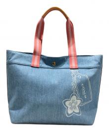 COACH（コーチ）の古着「デニムトートバッグ」｜ブルー