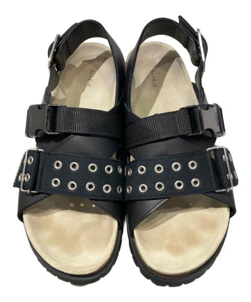 sacai（サカイ）sacai (サカイ) A.P.C. (アーペーセー) Jules Leather Sandals ブラック サイズ:43の古着・服飾アイテム