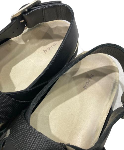 sacai（サカイ）sacai (サカイ) A.P.C. (アーペーセー) Jules Leather Sandals ブラック サイズ:43の古着・服飾アイテム