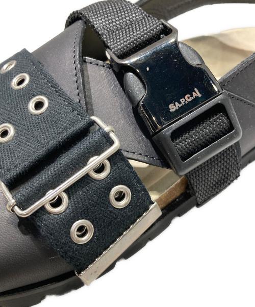 sacai（サカイ）sacai (サカイ) A.P.C. (アーペーセー) Jules Leather Sandals ブラック サイズ:43の古着・服飾アイテム
