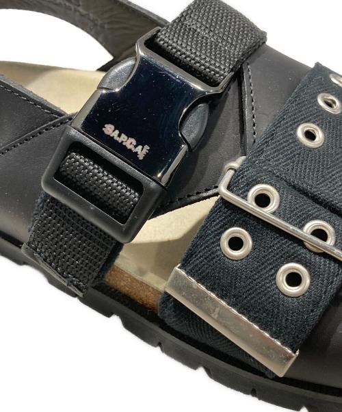 sacai（サカイ）sacai (サカイ) A.P.C. (アーペーセー) Jules Leather Sandals ブラック サイズ:43の古着・服飾アイテム