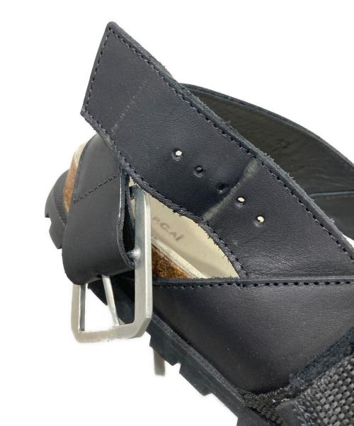 sacai（サカイ）sacai (サカイ) A.P.C. (アーペーセー) Jules Leather Sandals ブラック サイズ:43の古着・服飾アイテム