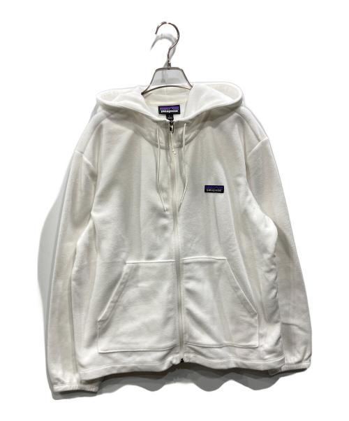 Patagonia（パタゴニア）Patagonia (パタゴニア) マイクロ D・フリース・フーディ ホワイト サイズ:Lの古着・服飾アイテム