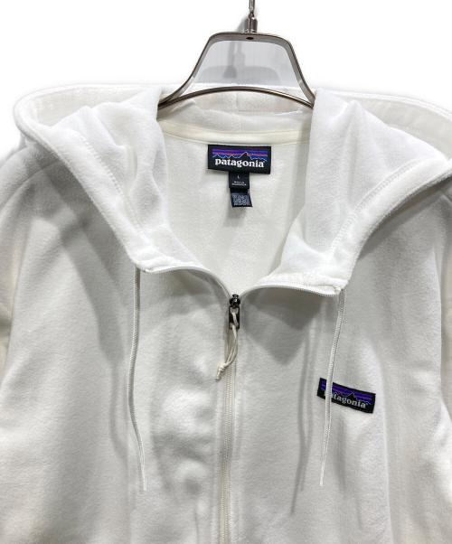 Patagonia（パタゴニア）Patagonia (パタゴニア) マイクロ D・フリース・フーディ ホワイト サイズ:Lの古着・服飾アイテム