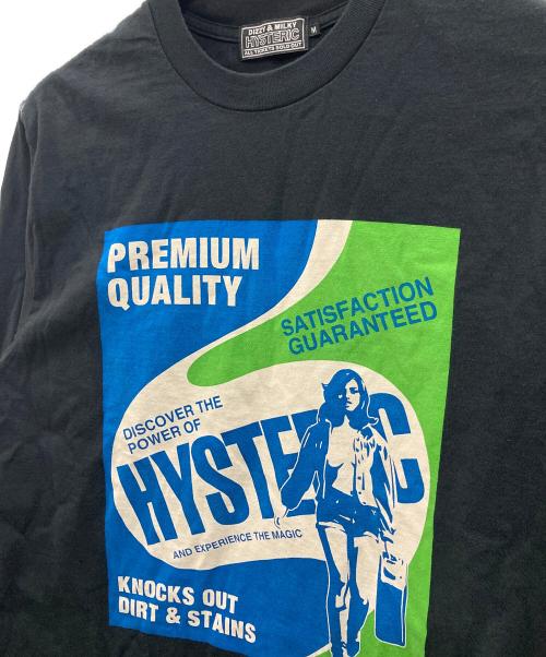 Hysteric Glamour（ヒステリックグラマー）Hysteric Glamour (ヒステリックグラマー) HYSTERIC DETERGENT Tシャツ ブラック サイズ:Mの古着・服飾アイテム