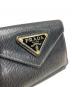 中古・古着 PRADA (プラダ) 3つ折り財布 ブラック：17000円