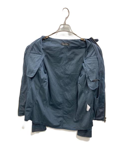 TORNADO MART（トルネードマート）TORNADO MART (トルネードマート) ヘアラインライダースシャツ ネイビー サイズ:SIZE LLの古着・服飾アイテム