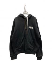 DIESEL（ディーゼル）の古着「フーデッドジャケット」｜ブラック
