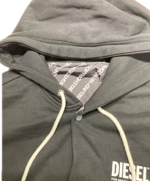 DIESEL（ディーゼル）DIESEL (ディーゼル) フーデッドジャケット ブラック サイズ:Lの古着・服飾アイテム