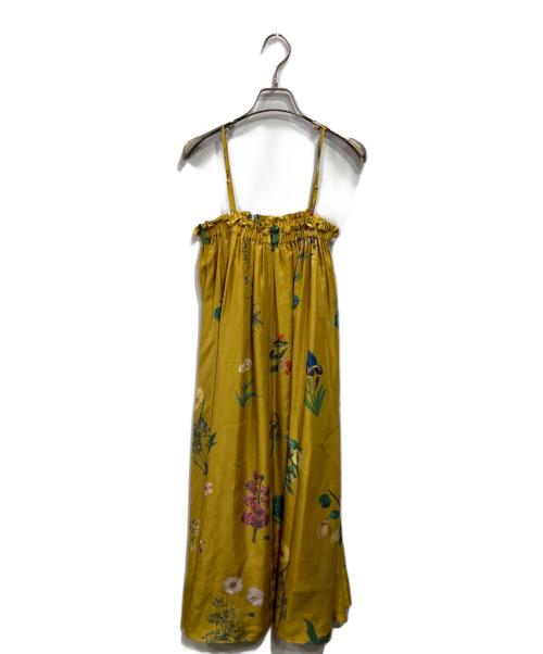 CABAN（キャバン）CABAN (キャバン) プリントフレアスカート イエロー サイズ:Fの古着・服飾アイテム