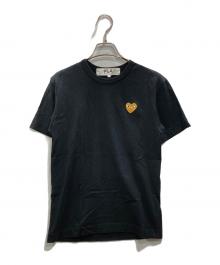 PLAY COMME des GARCONS（プレイコムデギャルソン）の古着「ハートロゴTシャツ」｜ブラック