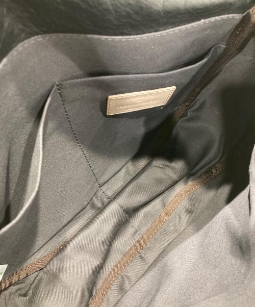russet（ラシット）russet (ラシット) BEARDSLEY (ビアズリー) レザーショルダーバッグ ブラックの古着・服飾アイテム