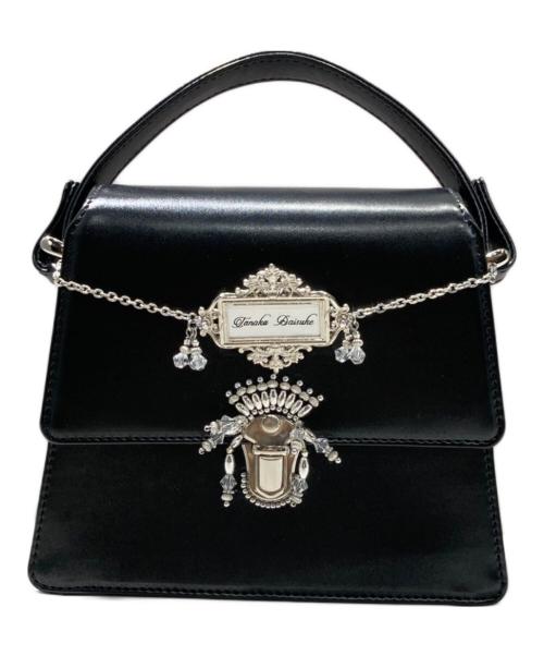 Tanaka Daisuke（タナカ ダイスケ）tanaka daisuke (タナカ ダイスケ) シルバータグミニハンドバッグ ブラックの古着・服飾アイテム