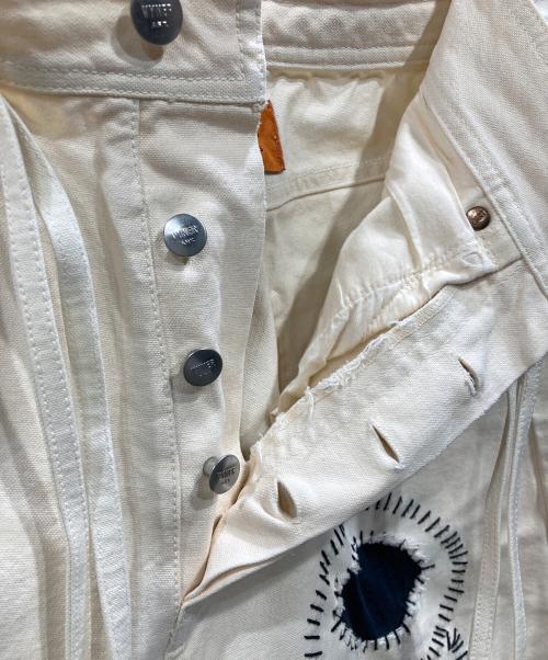 VYNER ARTICLES（ヴァイナー アーティクルズ）VYNER ARTICLES (ヴァイナー アーティクルズ) パッチパークショートパンツ アイボリー サイズ:W30（76㎝）の古着・服飾アイテム