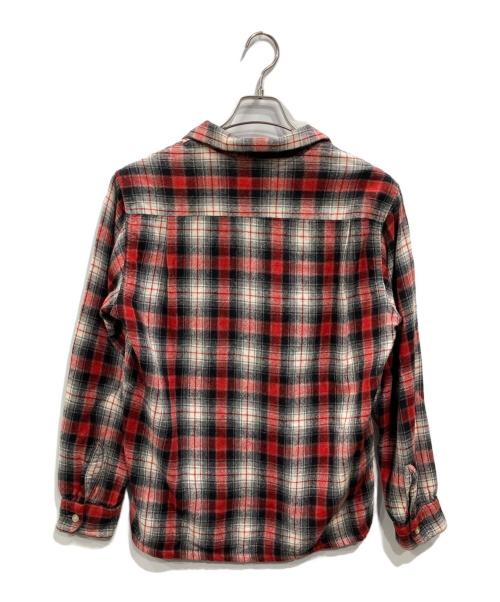 BRENT（ブレント）BRENT (ブレント) オープンカラーチェックシャツ レッド サイズ:SIZE Mの古着・服飾アイテム