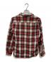 BRENT (ブレント) オープンカラーチェックシャツ レッド サイズ:SIZE M：18000円